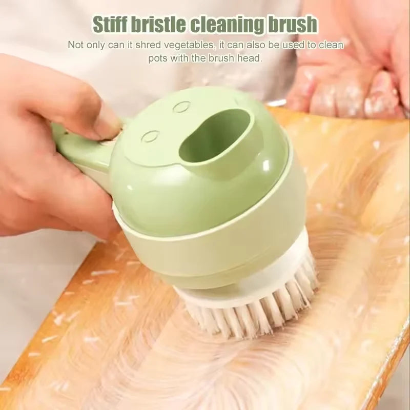 4-in-1 Electric Vegetable Cutter – Wireless Handheld Chopper