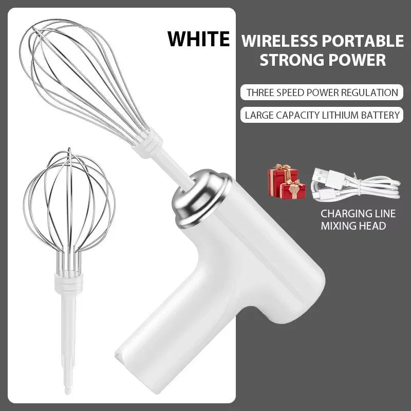 Electric Egg Beater – Rechargeable Handheld Mixer