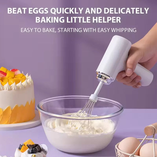 Electric Egg Beater – Rechargeable Handheld Mixer